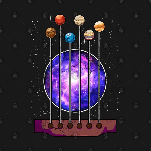 Guitar Galaxy Guitarist Music Musician Gift by E