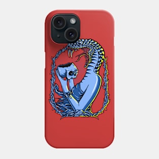 Snake Eat Skull Phone Case