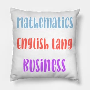 school subjects Pillow