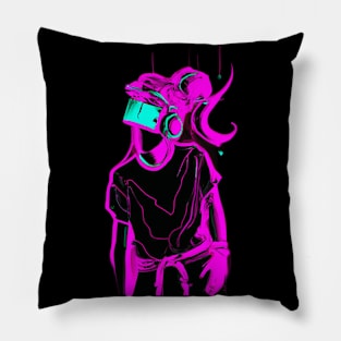 Dance Club Retro Women synthwave Pillow