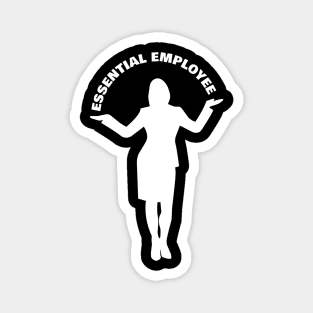 Female Essential Employee Magnet