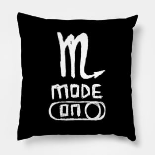 Scorpio Mode ON, Zodiac Sign Pillow