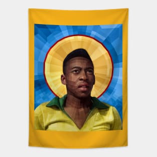 Pele Football Icon Tapestry