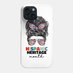 Celebrate Hispanic Heritage Month Latino Latin Country Flags Phone Case