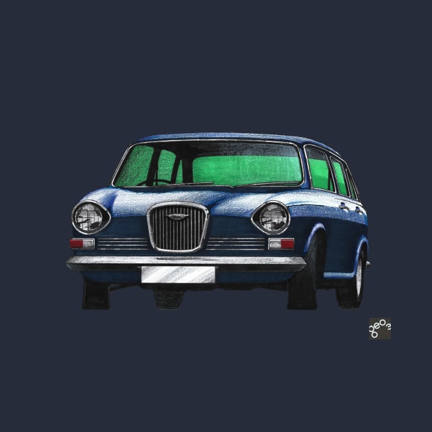 Geo3Doodles Wolseley Six Doodle by Geo3doodles