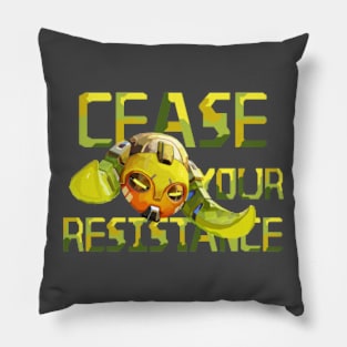 Cease Your Resistance - Orisa Overwatch Pillow