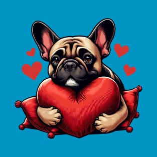 French Bulldog Valentine's Day T-Shirt