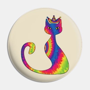 Cute Cat Tie dye Pin