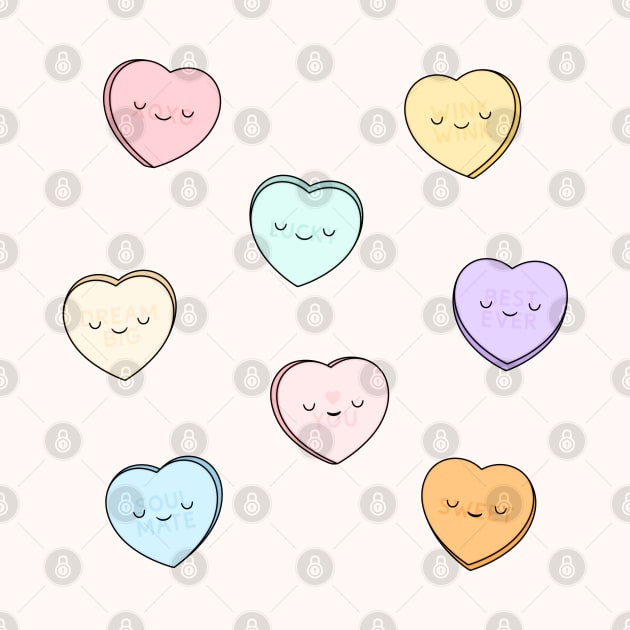 Sweet Candy Hearts by kimvervuurt