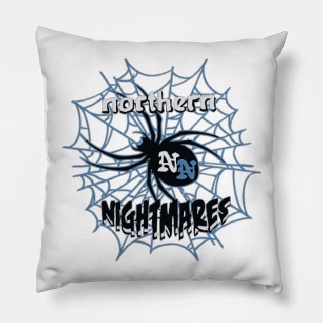 Northern Nightmares Light Pillow by gardenstaterollerderby