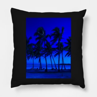 blue trees Pillow