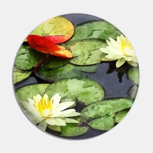 Water Lily Pond in Autumn Pin