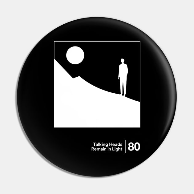 Talking Heads / Minimal Graphic Design Tribute Pin by saudade