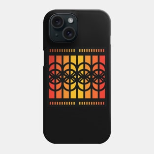 “Dimensional Circulation” - V.4 Orange - (Geometric Art) (Dimensions) - Doc Labs Phone Case