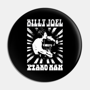 vintage billy piano man Pin