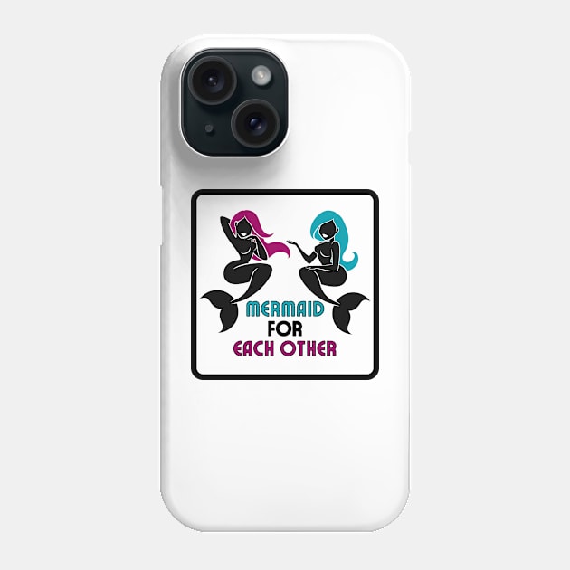 Mermaid for Each other Phone Case by Butterfly Lane