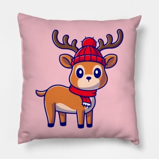 Cute Baby Deer Cartoon Pillow