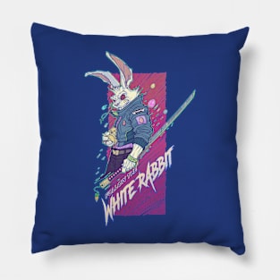 WEIRDO - Follow The White Rabbit - Protector - Blue Pillow