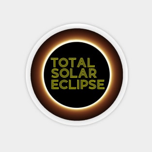 Vintage total solar eclipse April 8, 2024 Magnet