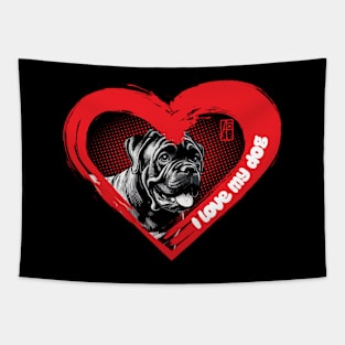 I Love My Cane Corso - Dog - lion is a piece of cake - I Love my dog Tapestry