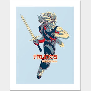 Quadro Poster Com Moldura O Trunks Do Futuro Dragon Ball Z