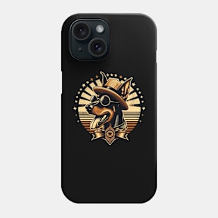 Stylish Sheriff Dog - doberman pincher Phone Case