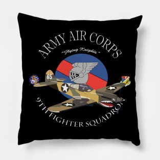 p-40 warhawk - 49fg - 9th Fighter Squadron wo Bakgrd Pillow