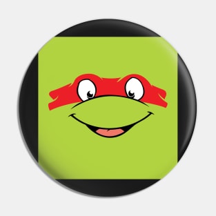 Raphael TMNT Mask Design, Artwork, Vector, Graphic Pin