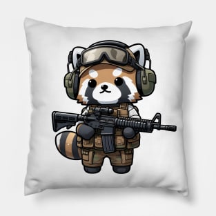 Tactical Tanuki Pillow