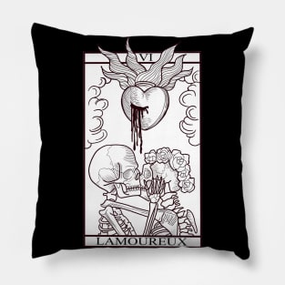 Tarot card of Lovers Pillow