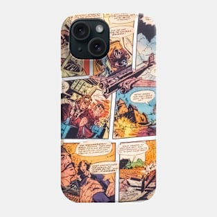 Wings Comics Planes Flying Action Adventure Retro Vintage Book Phone Case