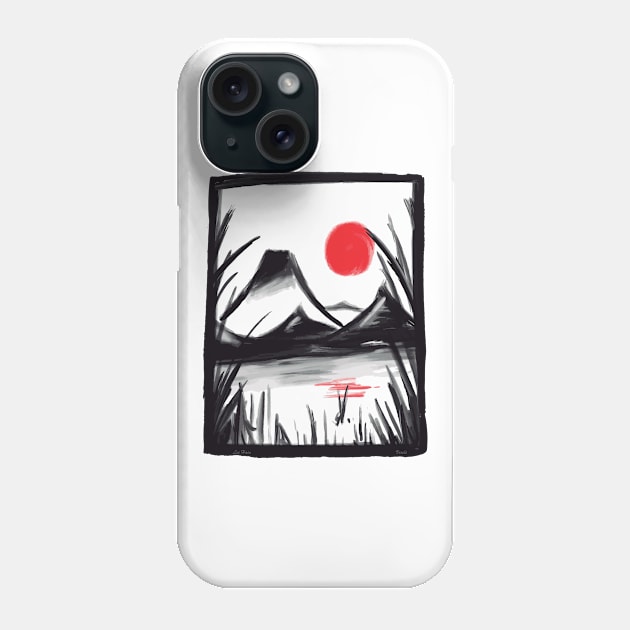 Zen Landscape Phone Case by Lees Tees