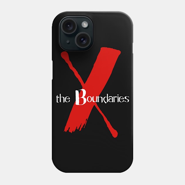 X the Boundaries (Red & White Logo) Phone Case by X the Boundaries