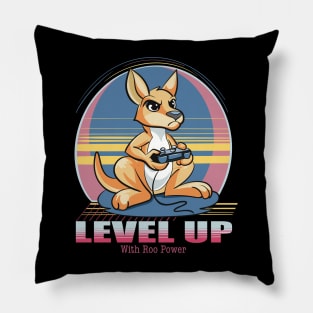 Level Up with Roo Power Gamer Kangeroo Pillow