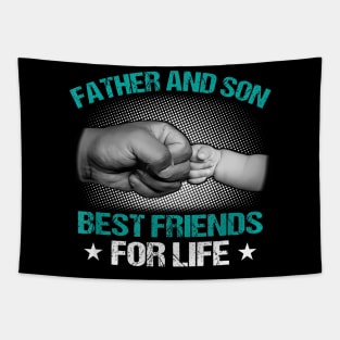 Dad And Son Quote Father Son Matching Tapestry