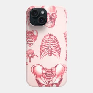 Poor Man's X-Ray Red Skeleton Phone Case