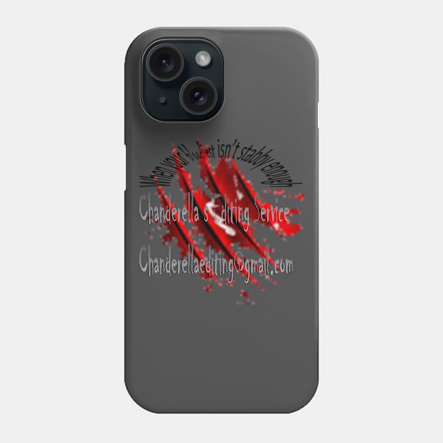 Bloody enough claws Phone Case by chanderella