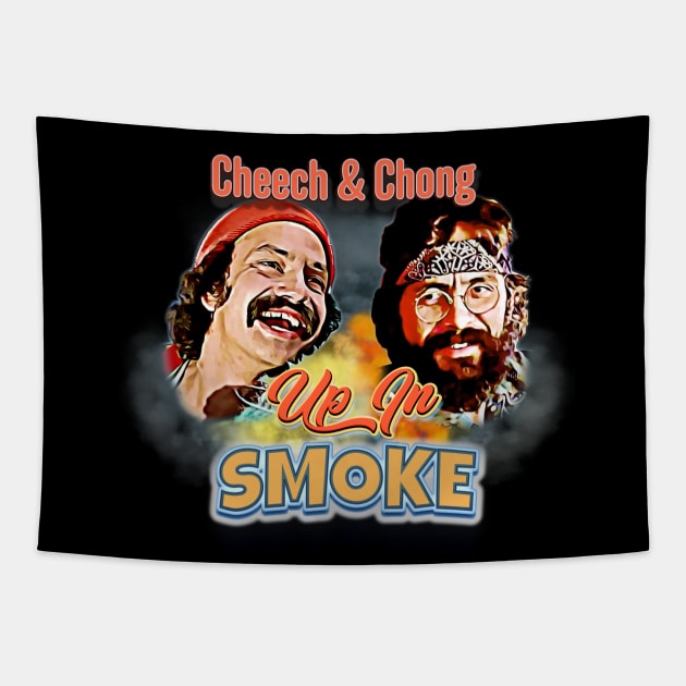 Up In Smoke Cheech And Chong Tapestry TeePublic