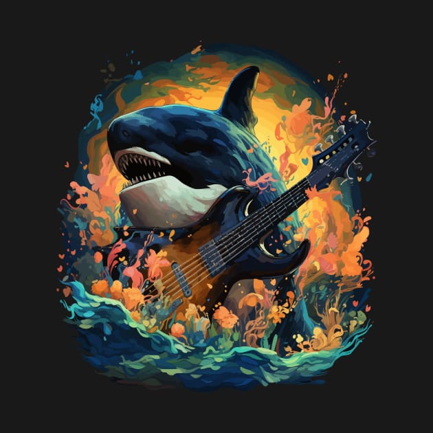 Orca Playing Guitar by JH Mart