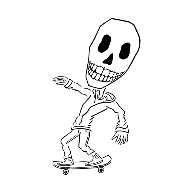 Mr. Big Skull Skater by derekdelloro