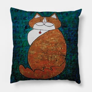 Kevin the Ginger Cat Painting Pillow