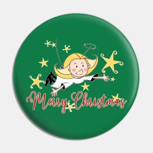 Merry Christmas Angel Pin