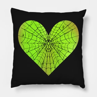 Spider Web Heart V29 Pillow