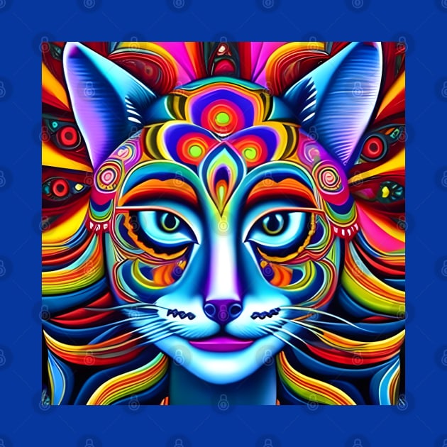 Catgirl DMTfied (22) - Trippy Psychedelic Art by TheThirdEye