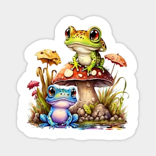 Frogs Composition #3 Magnet