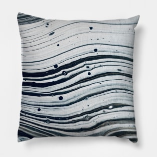 Parallel pouring acrylic painting Pillow