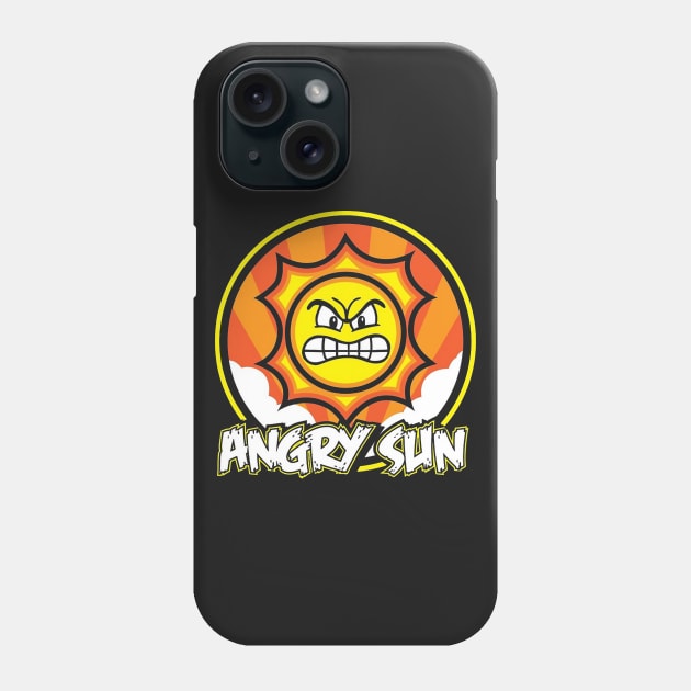 Angry Sun Christmas Phone Case by WelbockArt