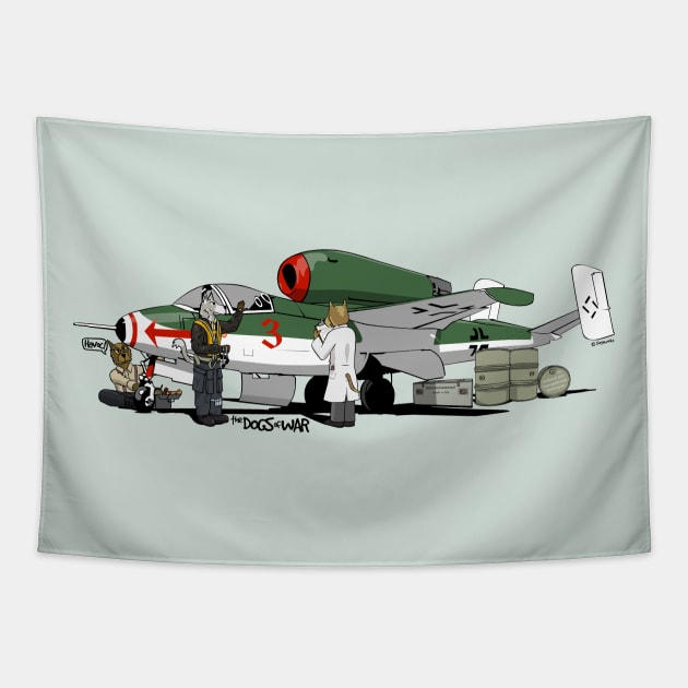 The Dogs of War: Volksjager He162 Tapestry by Siegeworks