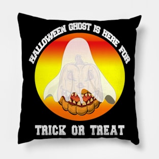 Pumpkin Ghost for halloween 2019 Pillow