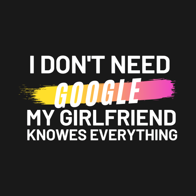 I don't Need Google My Girlfriend Knows Everything by Ahmeddens